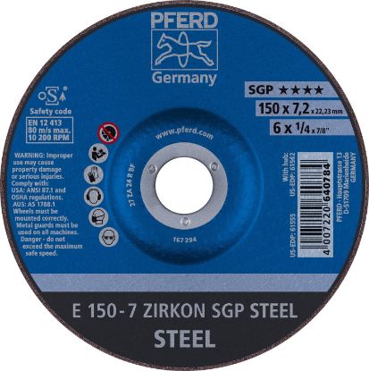 Picture of Pferd 6 X 1/4 X 7/8 T27 Gw Za24 R Sgp Part# - 61555