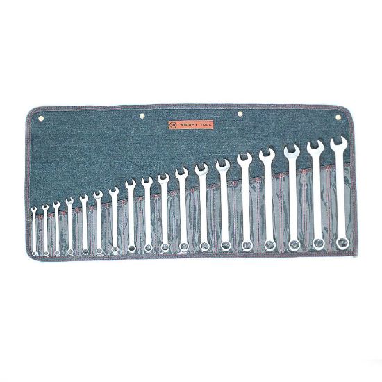 Picture of Wright Tool 18 Piece Metric Combination Wrench Set(7-24Mm) Part# - 758