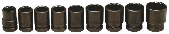 Picture of Wright Tool 3/4" Or 9Pc Thin Wall Impact Socket Set Part# - 603