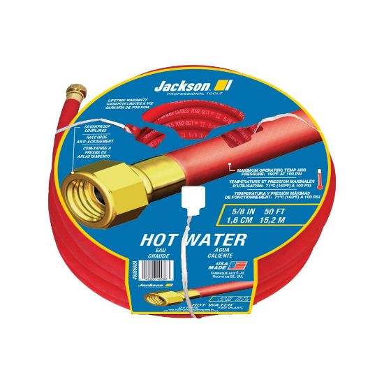 Picture of Jackson Professional Tools Hose-5/8X50-Cd-Red Rubber-Crush Proof Coup Part# - 4008600A