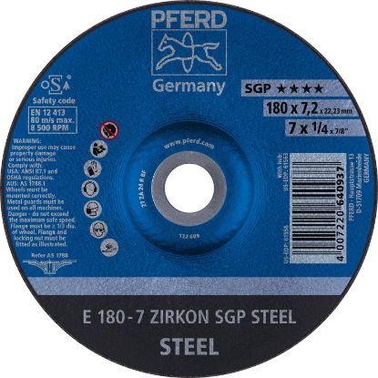 Picture of Pferd 7 X 1/4 X 7/8 T27 Gw Za24 R Sgp Part# - 61556