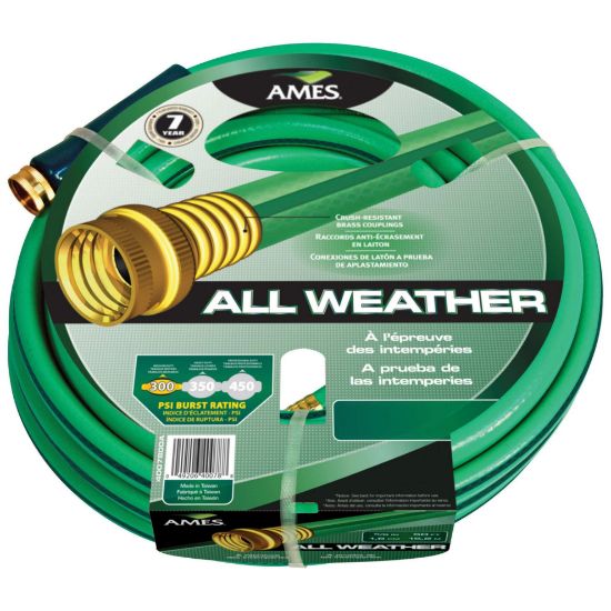 Picture of Ames 5/8" X 100' Medium Dutygreen/Blue Garden Hose Part# - 4008000A