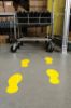 Picture of Brady® Floor Footprints - Yellow Toughstripe Polyester Part# - 104409