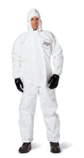 Picture of Dupont Tychem Sl Coverall Zip Ft Hd Elas Wrt/Ank Bound Part# - D13485094