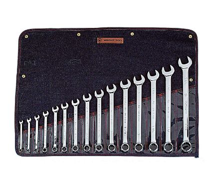 Picture of Wright Tool 15 Piece Full Polish Combination Wrench Set 12Pt Part# - 915