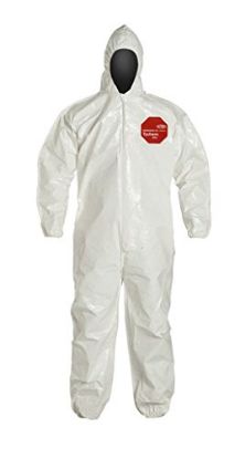 Picture of Dupont Tychem Sl Coverall Zip Ft Hd Elas Wrt/Ank Bound Part# - D13484980