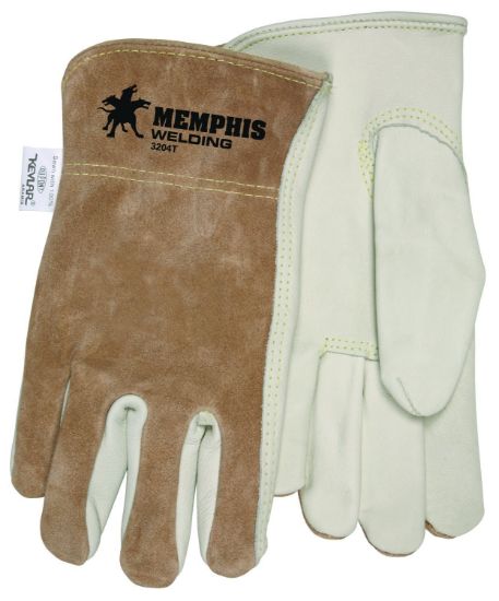 Picture of Mcr Safety 2Xl Memphis Cow Grain Driver Glove W/ Kevlar ... Part# - 3204Xxl