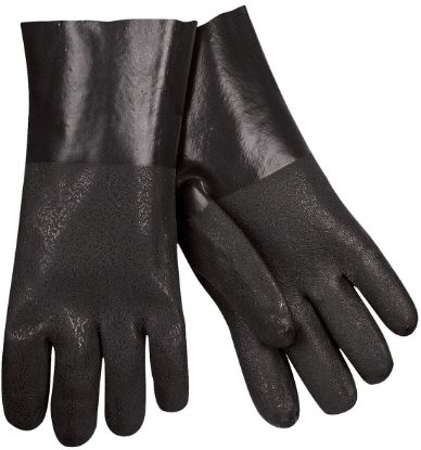 Picture of Mcr Safety Blk Dbl Dipped Pvc Gloves Part# - 6512Sj