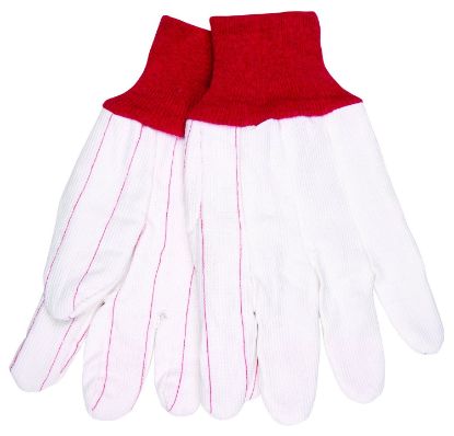 Picture of Mcr Safety Dbl Plm Napin Red/W-Poly-Cotton Part# - 9018Crpc