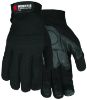 Picture of Mcr Safety Medium Fasguard Glove Amara Leather Palm Blk Gra Part# - 903M