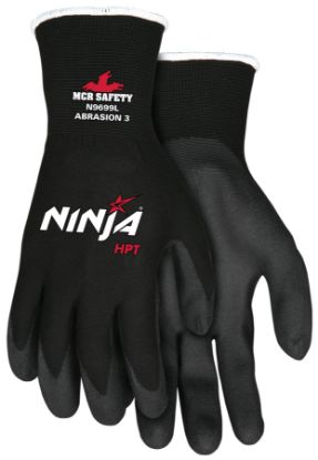 Picture of Mcr Safety Ninja Hpt 15 Ga Pvc Foam-Black Nylo Part# - N9699Xl