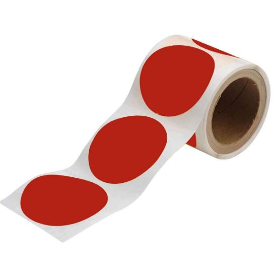 Picture of Brady® 3.5 In B514 Red Floor Dots 300/Rl Part# - 104400