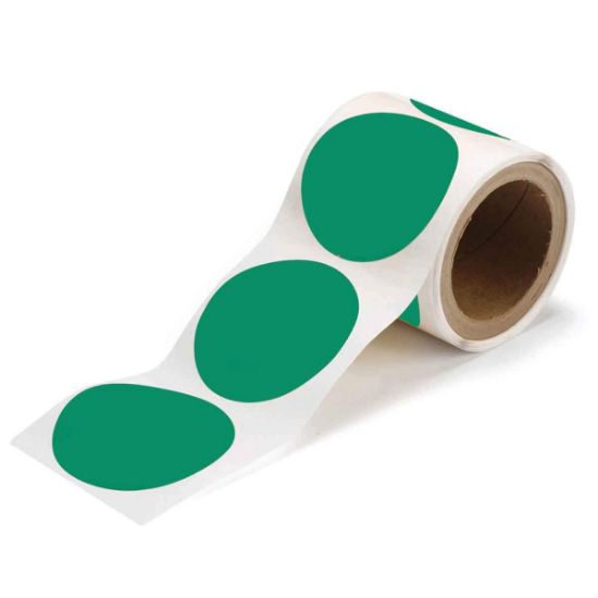 Picture of Brady® 3.5 In B514 Green Floordots 300/Rl Part# - 104401