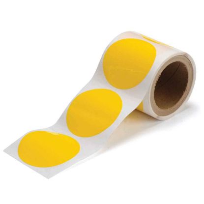 Picture of Brady® 3.5 In B514 Yellow Floordots 300/Rl Part# - 104403