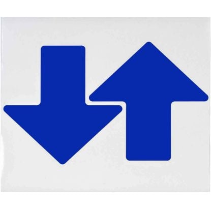 Picture of Brady® 2 In X 5 In B514 Blue Floor Arrows 100/Pkg Part# - 104414