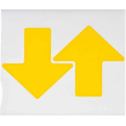 Picture of Brady® 2 In X 5 In B514 Yellowfloor Arrows 100/Pkg Part# - 104415