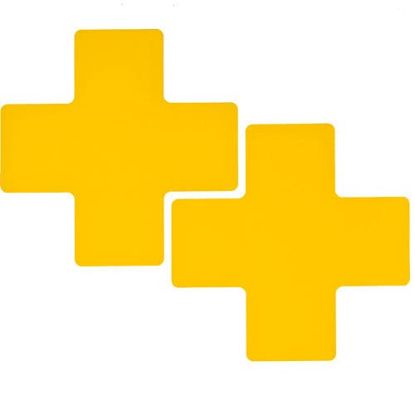 Picture of Brady® 3 In X 8 In B514 Yellowfloor Crosses 20/Pkg Part# - 104475