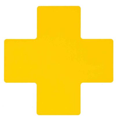 Picture of Brady® 4 In X 10 In B514 Yellowfloor Crosses 20/Pkg Part# - 104481