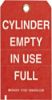 Picture of Brady® Cylinder Status Tags  B-853  5 3/4In H X 3In W Part# - 17927