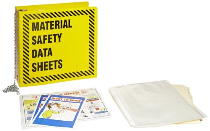 Picture of Brady® 3In Msds Binder W/Insert  Blk/Yellow Part# - Br363Y