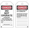 Picture of Brady® Lockout Tags  Polyester Danger Do Not Operate Part# - 50198