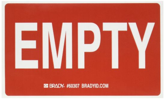 Picture of Brady® Gas Cylinder Labels  3Inh X 5In W Part# - 60307