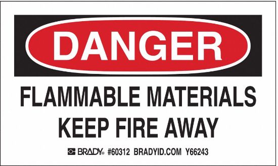 Picture of Brady® Gas Cylinder Labels  3Inh X 5In W Part# - 60312