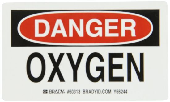 Picture of Brady® Gas Cylinder Labels  3Inh X 5In W Part# - 60313