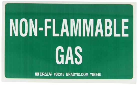 Picture of Brady® Gas Cylinder Labels  3Inh X 5In W Part# - 60315