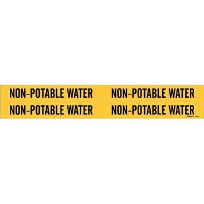 Picture of Brady® Self-Sticking Pipe Marker  Non-Potable Water Part# - 79228