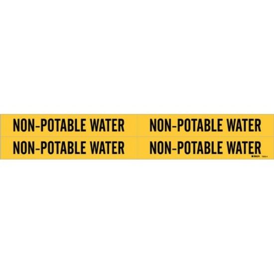 Picture of Brady® Self-Sticking Pipe Marker  Non-Potable Water Part# - 79228