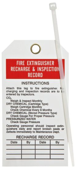 Picture of Brady® Recharge Maintenance/Inspection Tags Part# - 76222