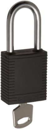 Picture of Brady® Brady Safety Padlock 1.5" Kd Blk 1 Key Part# - 99580