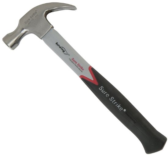 Picture of Estwing 16 Oz Sure Strike Curvedclaw Hammer Fiber. Hdl Part# - Mrf16C