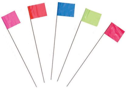 Picture of C.H. Hanson® Pk 100 21" Red Stake Flags 100 Flags  Ea=Pk 100 Part# - 15281