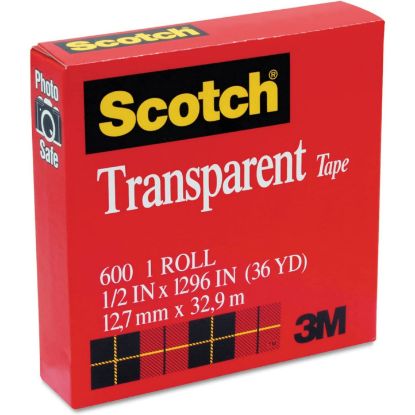 Picture of Scotch® Scotch Transparent Tape600 C 1/2"X1296 Part# - 7000029140