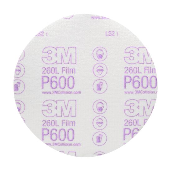 Picture of 3M™ Hookit Abrasive Disc 260L  00971  6 In  P600 Part# - 7000000570