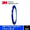 Picture of 3M™ Vinyl Tape 1/8 X 36 Yd (Ca/144) Part# - 7100055258