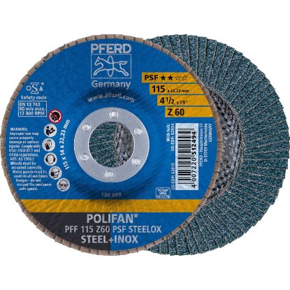 Picture of Pferd 4-1/2 X 7/8 Polifan Psfzirc Flat 40G Part# - 62014