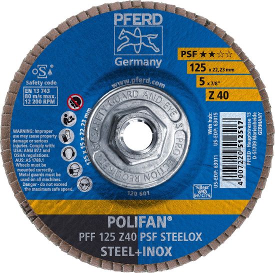 Picture of Pferd 7 X 7/8 Polifan Psf Zircflat 80G Part# - 62026