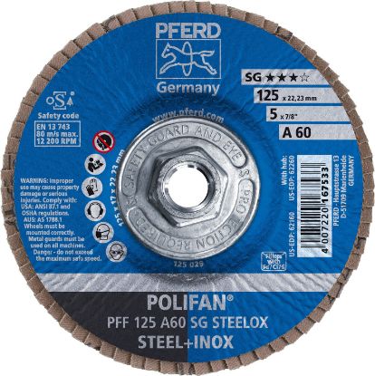 Picture of Pferd 5 X 5/8-11 Polifan Sg Alu Ox Flat 60G Part# - 62260