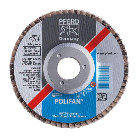 Picture of Pferd 7 X 5/8-11 Polifan Sg Alu Ox Flat 120G Part# - 62274