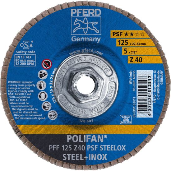 Picture of Pferd 5 X 7/8 Polifan Psf Zircflat 80G Part# - 63013