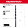 Picture of Milwaukee® Tool Bit 7/32" Thunderbolt Black Oxide Part# - 48-89-2720