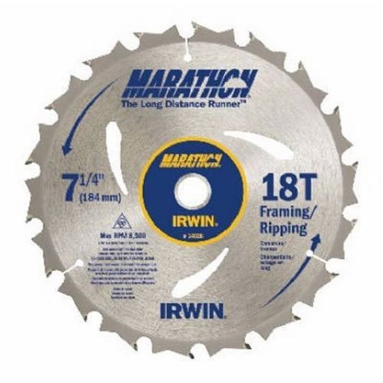 Picture of Irwin® 7-1/4In X 18T Framing/Ripping Universal Arbor - Part# - 14028