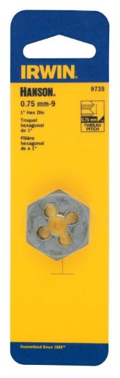 Picture of Irwin® Die 9Mm-.75 1 Hex Carded Part# - 9735