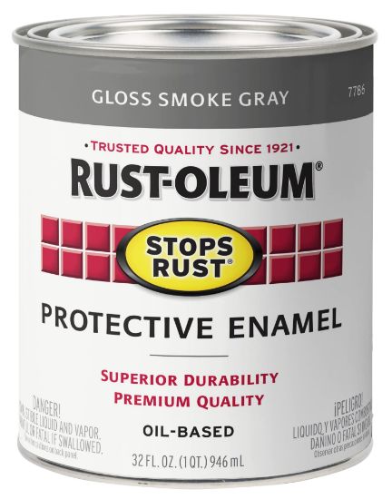 Picture of Rust-Oleum® 1 Quart Stop Rust Paintgloss Smoke Gray Part# - 7786-502