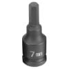 Picture of Grey Pneumatic 3/8" Drive X 7Mm Hex Driver Part# - 1907M