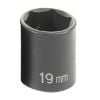 Picture of Grey Pneumatic 3/8" Drive X 19Mm Standard Part# - 1019M