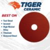 Picture of Weiler® 4-1/2" Tiger Ceramic Rfd60C Grit  7/8" A.H. Part# - 69853